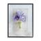 Stupell Industries Violets Wrapped in Sheer Soft Country Floral in Black Frame Wall Art